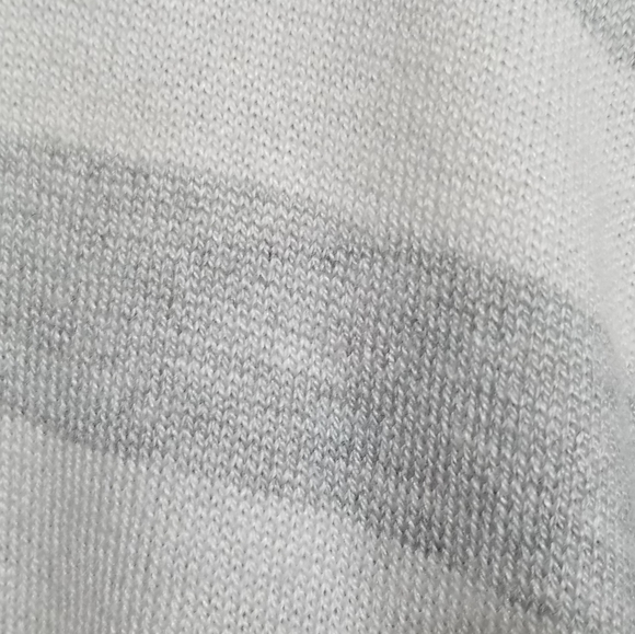 A New Day Grey White Striped Crew Neck Sweater - Picture 6 of 8